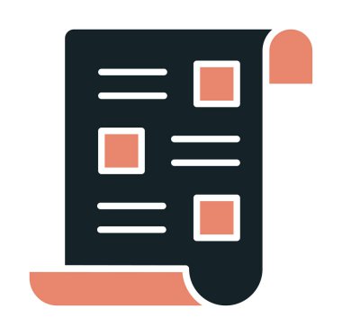 belge simgesi, vektör illüstrasyonu basit tasarım