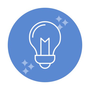 Ampul Ağı simgesi basit bir illüstrasyon