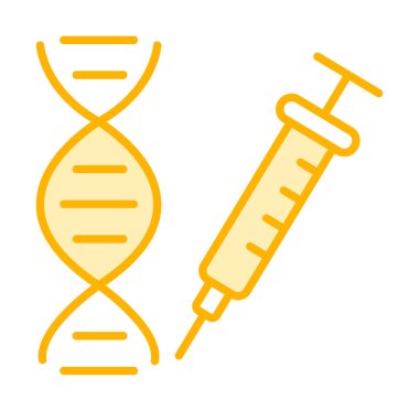 Gen yapısı simgesi. Mobil konsept ve web uygulamaları için bilim simgesi.