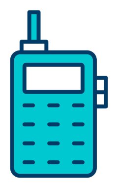 eski telefon simgesini, vektör çizim