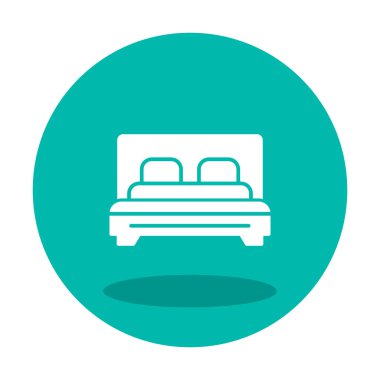 yastıklı yatak vektör simgesi modern basit tasarım
