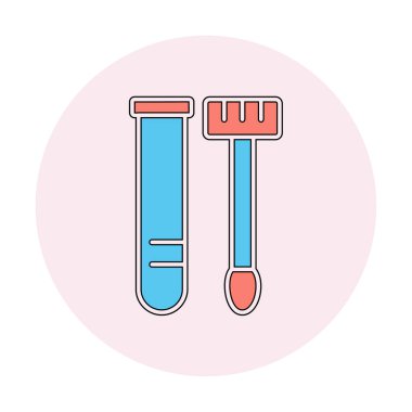 Örnek test web simgesi, vektör illüstrasyonu