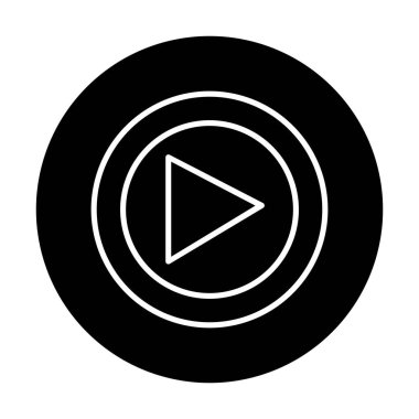 Oynatma düğmesi vektör çizimi