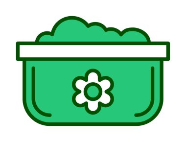 Bulaşık Otu Ağı simgesi, vektör illüstrasyonu 