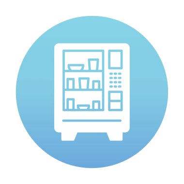 Otomat Web simgesi, vektör illüstrasyonu 