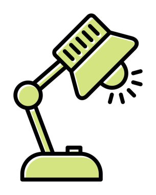 tablo lambası vektör illüstrasyonu