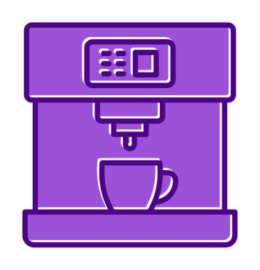 kahve makinesi simgesini, vektör çizim