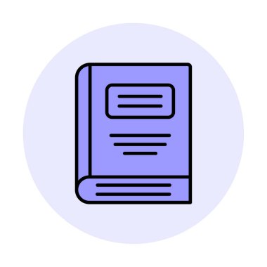 kitap simgesi vektör illüstrasyonu 