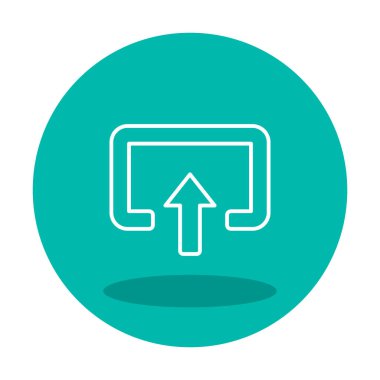 Girdi düz vektör simgesi