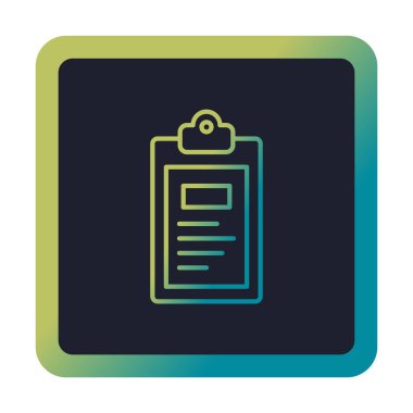 Pano simgesi, vektör illüstrasyonu basit tasarım