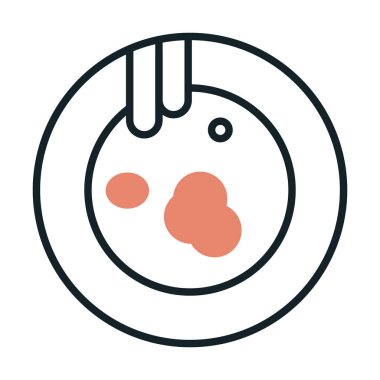 Kirli tabak simgesinin vektör çizimi