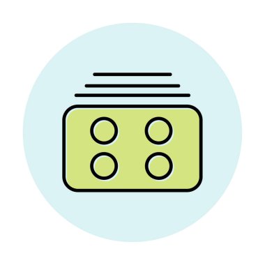 Menü web simgesi, vektör çizim