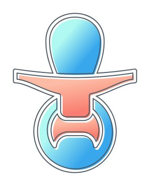 Emzik simgesi web basit illüstrasyon