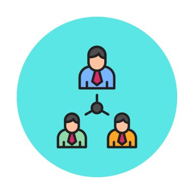 Basit düz yönetim simgesi vektörü 