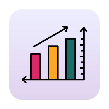 Grafik. Web simgesi basit illüstrasyon 