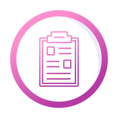 Pano simgesi, vektör illüstrasyonu basit tasarım