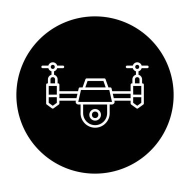  yaratıcı Drone işaret simgesi vektörü