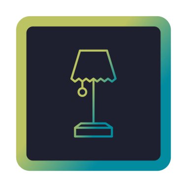 tablo lambası vektör illüstrasyonu