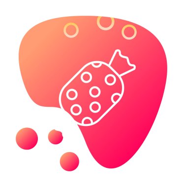 Şeker Web ikonu vektör illüstrasyonu