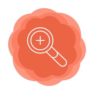 yakınlaştırma simgesi, vektör illüstrasyonu basit tasarım