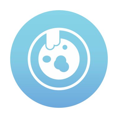 Kirli tabak simgesinin vektör çizimi