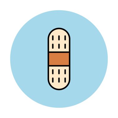 yaratıcı Bandaj Plaster düz biçim vektör simgesi