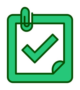 Planlayıcı Tamamlanmış simge vektör çizimi