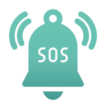 Yani acil durum simgesi vektör illüstrasyonu