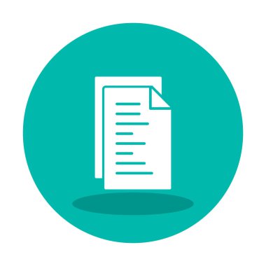 belge simgesi, vektör illüstrasyonu basit tasarım