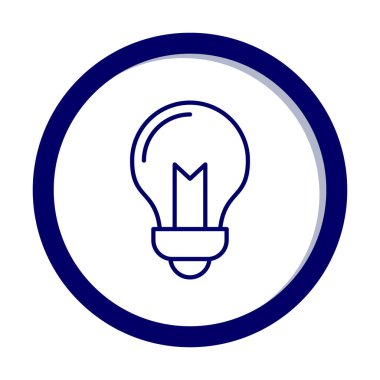 Ampul Ağı simgesi basit bir illüstrasyon