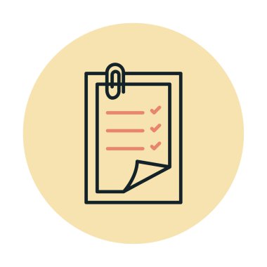 Notes web icon, vector illustration
