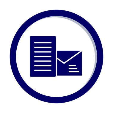 posta simgesi, vektör illüstrasyonu   