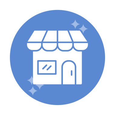 Dükkanı web simge vektör çizim