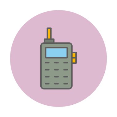 eski telefon simgesini, vektör çizim