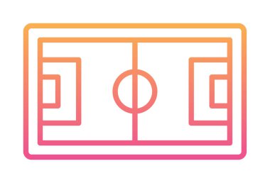 futbol sahası ikonu web vektör tasarımı