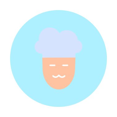 Şef simge vektör illüstrasyonu