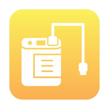 harici sabit disk simgesi, vektör illüstrasyonu basit tasarım