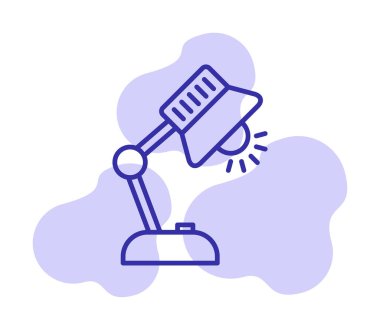 tablo lambası vektör illüstrasyonu