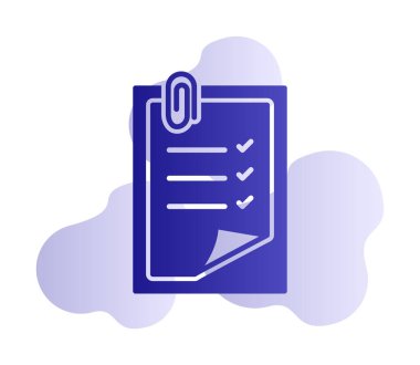 Notes web icon, vector illustration