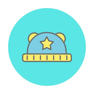 Bebek Şapka. Web simgesi basit illüstrasyon 