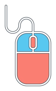 Fare simgesi, web basit illüstrasyonu