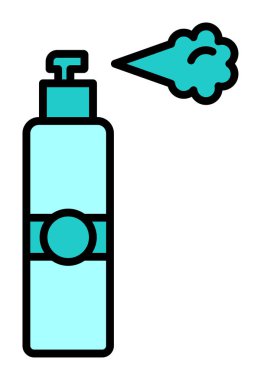 Sprey simgesi. Vektör konsept illüstrasyon tasarımı için