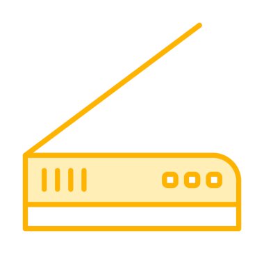  Düz renk çizgisi vektör simgesini tara