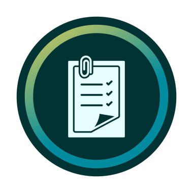 Notes web icon, vector illustration