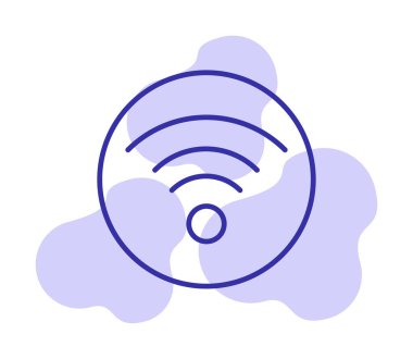 wifi simgesi, vektör illüstrasyonu basit tasarım