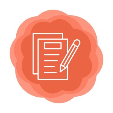 Simge vektör illüstrasyonu yazan Notlar