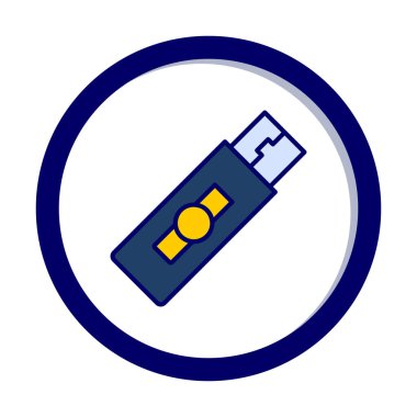 Web için usb flash simgesi.