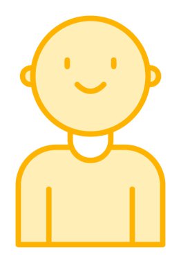 bebek oğlan simgesi, vektör illüstrasyonu