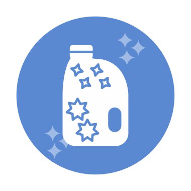 şişe düz simge vektör çizim