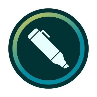 Vurgulama simgesi vektör illüstrasyonu